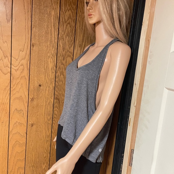 Lululemon" Grey Tank W Back Cut Out - Picture 11 of 16